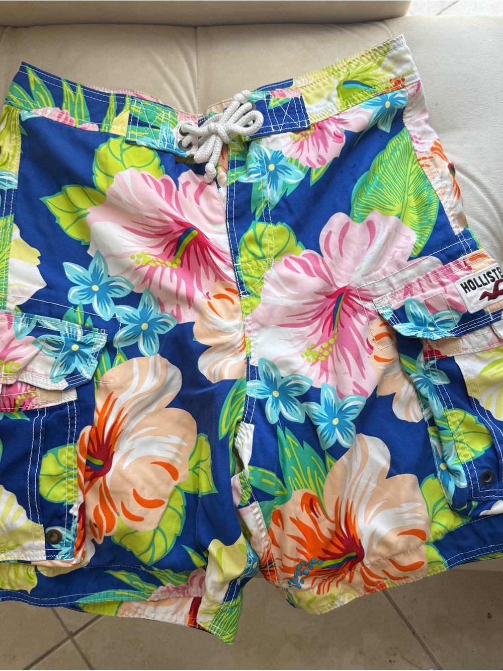 Hollister Multicolor Tropical Floral Board Shorts